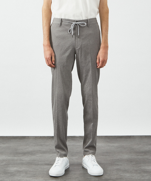 ABAHOUSE(アバハウス)の「【セットアップ対応】 PE-wrinkle ワッシャー イージースラックス /ストレッチ 吸水速乾 イージーケア(スラックス・メンズ・ダークブラウン/グレー/ダークネイビー・44/46/48/50)」の5枚目の写真
