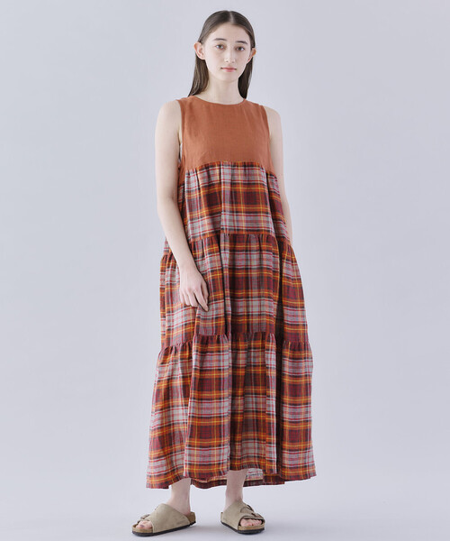 即納 O'NEIL OF DUBLIN オニールオブダブリン ワンピース O'NEIL OF DUBLIN [オニールオブダブリン] TARTAN CAMISOLE