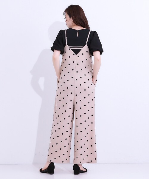 DRESKIP（ドレスキップ）の「【S-LL】着丈が調節できる 大人の麻調サロペット（サロペット/オーバーオール・レディース・ベージュ系5/チャコール/ブラック・01/02/03/04）」の14枚目の写真