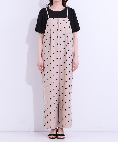 DRESKIP（ドレスキップ）の「【S-LL】着丈が調節できる 大人の麻調サロペット（サロペット/オーバーオール・レディース・ベージュ系5/チャコール/ブラック・01/02/03/04）」の16枚目の写真