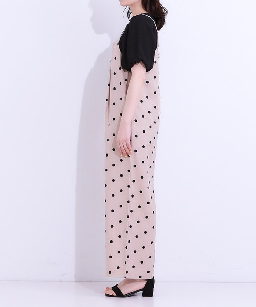 DRESKIP（ドレスキップ）の「【S-LL】着丈が調節できる 大人の麻調サロペット（サロペット/オーバーオール・レディース・ベージュ系5/チャコール/ブラック・01/02/03/04）」の17枚目の写真