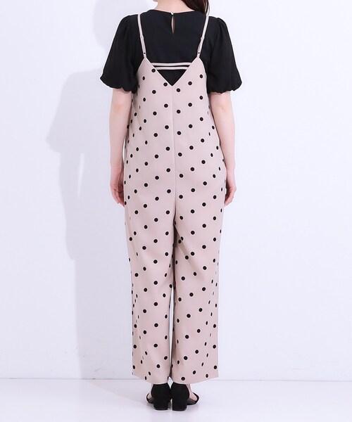 DRESKIP（ドレスキップ）の「【S-LL】着丈が調節できる 大人の麻調サロペット（サロペット/オーバーオール・レディース・ベージュ系5/チャコール/ブラック・01/02/03/04）」の18枚目の写真