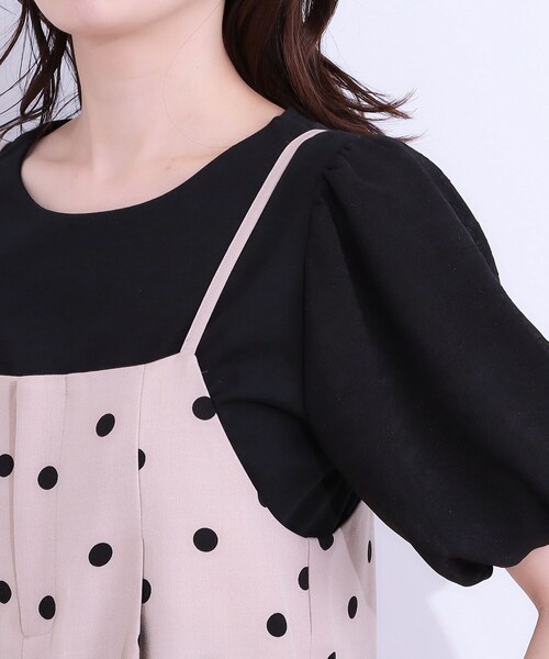 DRESKIP（ドレスキップ）の「【S-LL】着丈が調節できる 大人の麻調サロペット（サロペット/オーバーオール・レディース・ベージュ系5/チャコール/ブラック・01/02/03/04）」の21枚目の写真