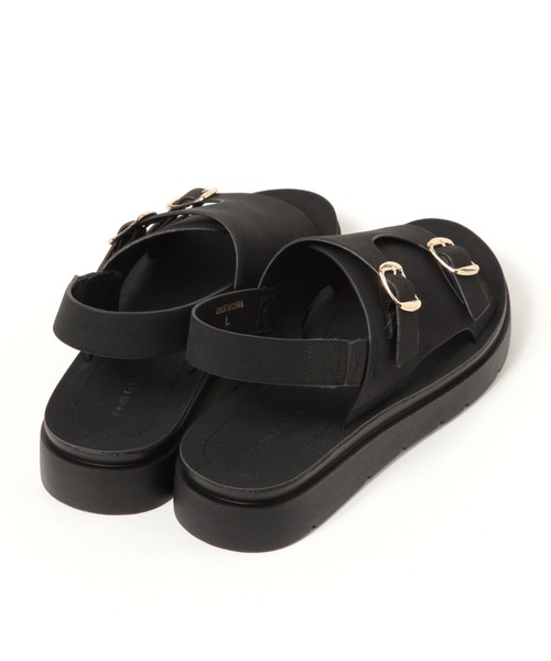 GLOBAL WORK(グローバルワーク)の「らくっションストラップサンダル/323170(サンダル・レディース・シルバー/ブラック/ブラウン/ベージュ/アイボリー・SMALL/LARGE/MEDIUM)」の8枚目の写真