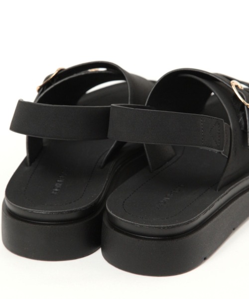 GLOBAL WORK(グローバルワーク)の「らくっションストラップサンダル/323170(サンダル・レディース・シルバー/ブラック/ブラウン/ベージュ/アイボリー・SMALL/LARGE/MEDIUM)」の13枚目の写真