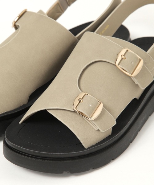 GLOBAL WORK(グローバルワーク)の「らくっションストラップサンダル/323170(サンダル・レディース・シルバー/ブラック/ブラウン/ベージュ/アイボリー・SMALL/LARGE/MEDIUM)」の17枚目の写真