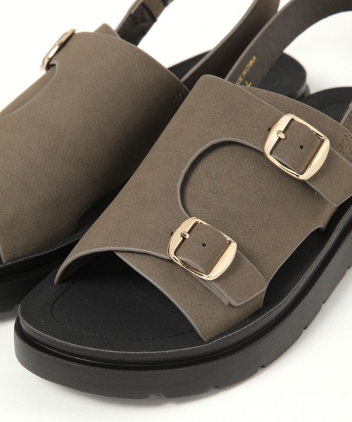 GLOBAL WORK(グローバルワーク)の「らくっションストラップサンダル/323170(サンダル・レディース・シルバー/ブラック/ブラウン/ベージュ/アイボリー・SMALL/LARGE/MEDIUM)」の16枚目の写真