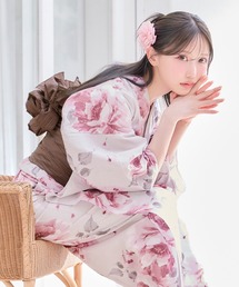 DAZZY | 【4万枚突破のヒットシリーズ】可愛い＆色っぽいデザイン 全18種類！選べる浴衣2点セット(浴衣+帯)(浴衣)