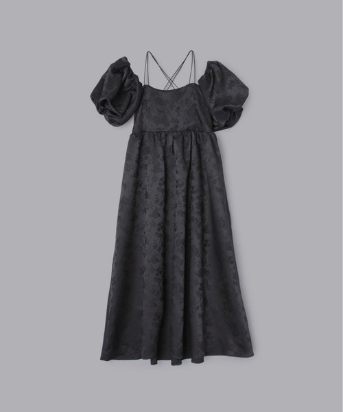 Olu.（オルドット）の「3wayジャガードパフスリーブワンピース（ドレス・レディース・アイボリー/ブラック・1/0）」の12枚目の写真