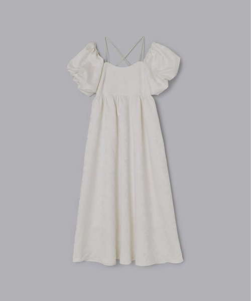 Olu.（オルドット）の「3wayジャガードパフスリーブワンピース（ドレス・レディース・アイボリー/ブラック・1/0）」の11枚目の写真