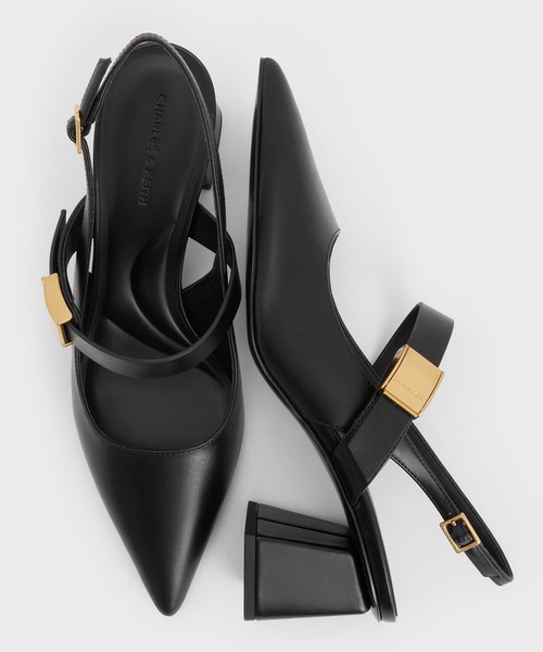 CHARLES & KEITH(チャールズ & キース)の「Yvette イヴェット メリージェーンスリングバックパンプス(パンプス・レディース・オフホワイト/ブラック/ダークブラウン・25cm/24.5cm/23.5cm/23cm/22.5cm/25.5cm)」の14枚目の写真