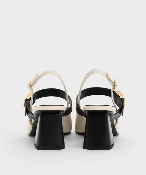 CHARLES & KEITH(チャールズ & キース)の「Yvette イヴェット メリージェーンスリングバックパンプス(パンプス・レディース・オフホワイト/ブラック/ダークブラウン・25cm/24.5cm/23.5cm/23cm/22.5cm/25.5cm)」の19枚目の写真