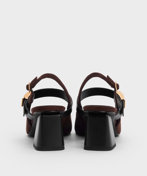 CHARLES & KEITH(チャールズ & キース)の「Yvette イヴェット メリージェーンスリングバックパンプス(パンプス・レディース・オフホワイト/ブラック/ダークブラウン・25cm/24.5cm/23.5cm/23cm/22.5cm/25.5cm)」の7枚目の写真