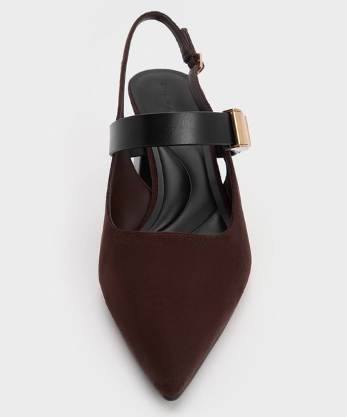 CHARLES & KEITH(チャールズ & キース)の「Yvette イヴェット メリージェーンスリングバックパンプス(パンプス・レディース・オフホワイト/ブラック/ダークブラウン・25cm/24.5cm/23.5cm/23cm/22.5cm/25.5cm)」の8枚目の写真