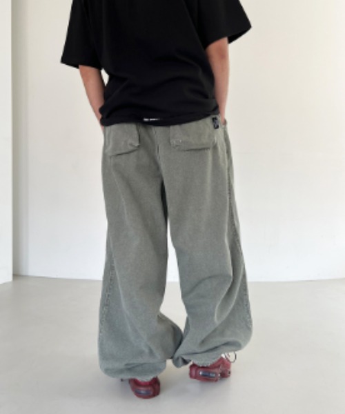 L.H.P（エルエイチピー）の「THE MYSTERIOUS HOTEL/ザ ミステリアス ホテル/OXFORD WASHED PANTS（デニムパンツ・レディース・ブルー・2/1）」の20枚目の写真