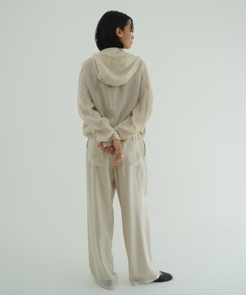 CLANE（クラネ）の「SHEER AIRY PANTS（その他パンツ・レディース・アイボリー/オレンジ/ブラック・0/1/2）」の7枚目の写真