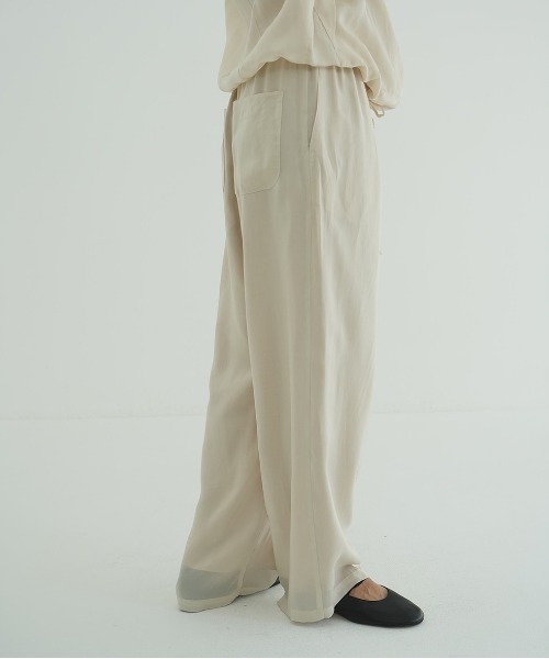 CLANE（クラネ）の「SHEER AIRY PANTS（その他パンツ・レディース・アイボリー/オレンジ/ブラック・0/1/2）」の9枚目の写真
