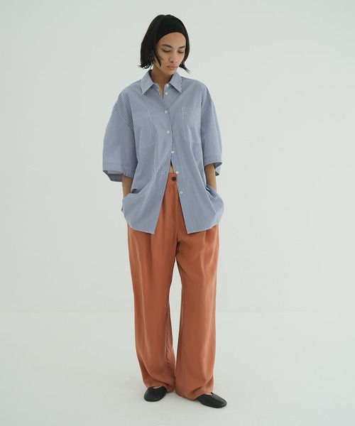 CLANE（クラネ）の「SHEER AIRY PANTS（その他パンツ・レディース・アイボリー/オレンジ/ブラック・0/1/2）」の22枚目の写真