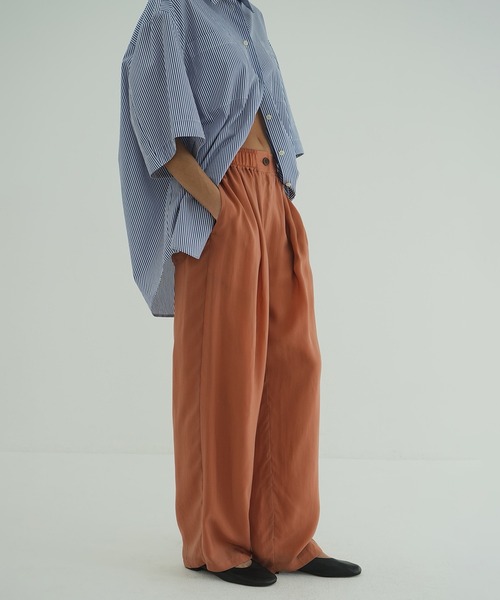 CLANE（クラネ）の「SHEER AIRY PANTS（その他パンツ・レディース・アイボリー/オレンジ/ブラック・0/1/2）」の20枚目の写真