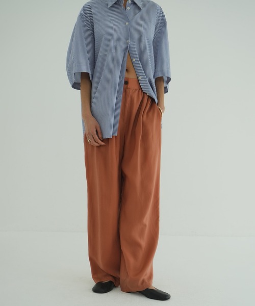 CLANE（クラネ）の「SHEER AIRY PANTS（その他パンツ・レディース・アイボリー/オレンジ/ブラック・0/1/2）」の19枚目の写真