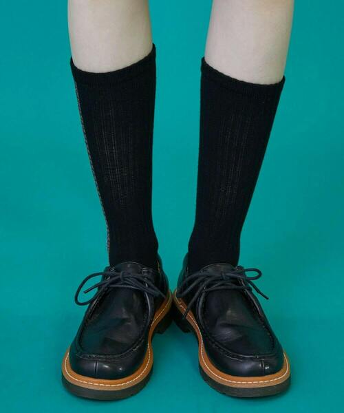 FRAPBOIS（フラボア）の「チロリアンソックス（ソックス/靴下・レディース・ネイビー/ホワイト/ブラック・FREE）」の16枚目の写真