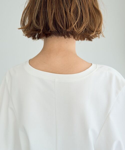 YECCA VECCA（イェッカヴェッカ）の「バルーンスリーブプルオーバー（Tシャツ/カットソー・レディース・ブラック/オフホワイト/チャコールグレー・FREE）」の13枚目の写真