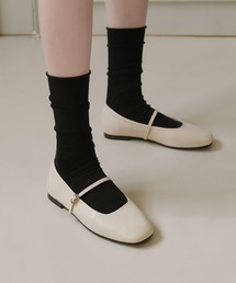 Nhibre メリージェーン フラットシューズ (1cm)