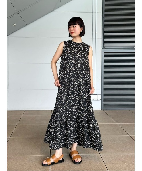 ESTNATION / ノースリーブティアードワンピース「EXCLUSIVE」 ESTNATION / ノースリーブティアードワンピース《EXCLUSIVE