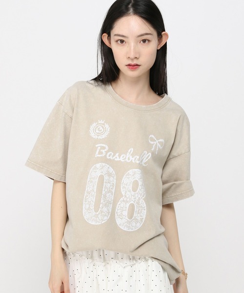 3.3 Field Trip (3.3フィールドトリップ)の「3.3 Field Trip/レースナンバリングT(Tシャツ/カットソー・レディース・チャコールグレー/パープル/アイボリー・FREE)」の3枚目の写真
