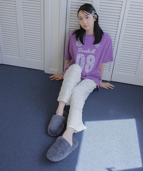 3.3 Field Trip (3.3フィールドトリップ)の「3.3 Field Trip/レースナンバリングT(Tシャツ/カットソー・レディース・チャコールグレー/パープル/アイボリー・FREE)」の4枚目の写真