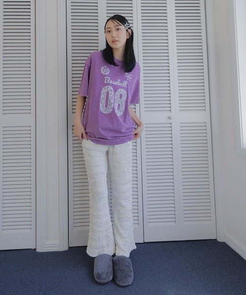 3.3 Field Trip (3.3フィールドトリップ)の「3.3 Field Trip/レースナンバリングT(Tシャツ/カットソー・レディース・チャコールグレー/パープル/アイボリー・FREE)」の7枚目の写真