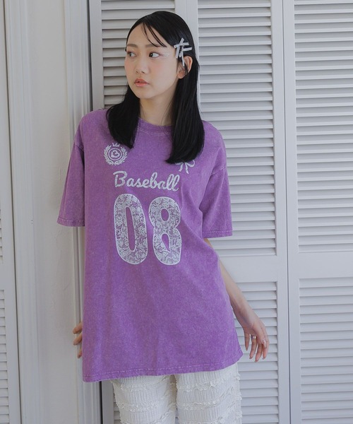 3.3 Field Trip (3.3フィールドトリップ)の「3.3 Field Trip/レースナンバリングT(Tシャツ/カットソー・レディース・チャコールグレー/パープル/アイボリー・FREE)」の8枚目の写真