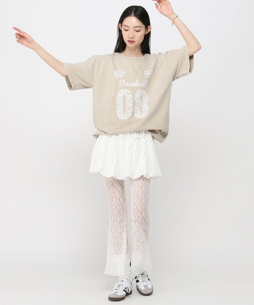 3.3 Field Trip (3.3フィールドトリップ)の「3.3 Field Trip/レースナンバリングT(Tシャツ/カットソー・レディース・チャコールグレー/パープル/アイボリー・FREE)」の15枚目の写真