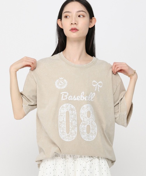 3.3 Field Trip (3.3フィールドトリップ)の「3.3 Field Trip/レースナンバリングT(Tシャツ/カットソー・レディース・チャコールグレー/パープル/アイボリー・FREE)」の18枚目の写真