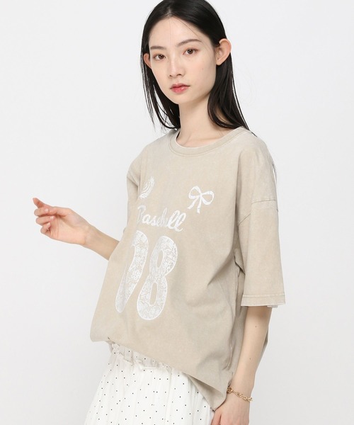 3.3 Field Trip (3.3フィールドトリップ)の「3.3 Field Trip/レースナンバリングT(Tシャツ/カットソー・レディース・チャコールグレー/パープル/アイボリー・FREE)」の21枚目の写真