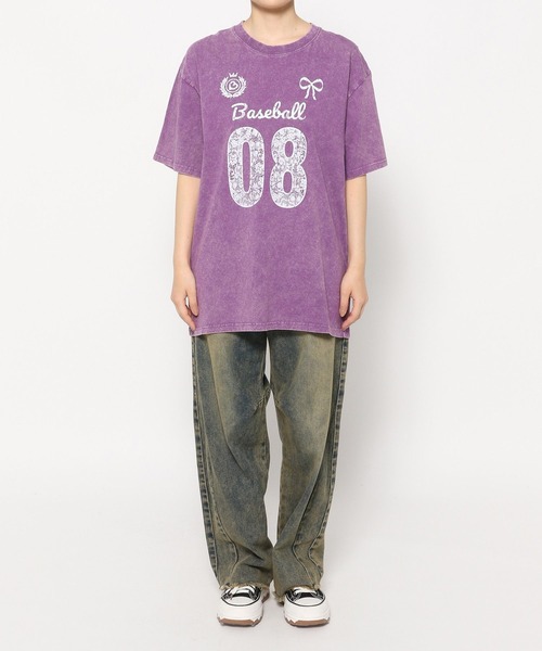 3.3 Field Trip (3.3フィールドトリップ)の「3.3 Field Trip/レースナンバリングT(Tシャツ/カットソー・レディース・チャコールグレー/パープル/アイボリー・FREE)」の22枚目の写真
