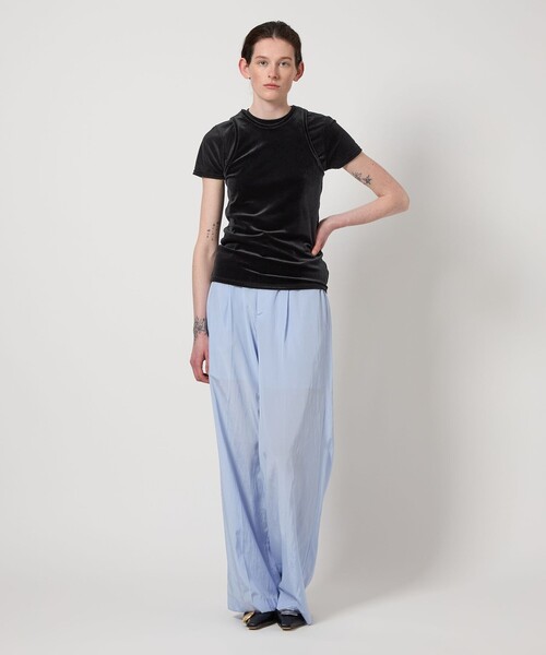 AEWEN MATOPH(イウエン マトフ)の「<AEWEN MATOPH>シアー ベロア Tシャツ(Tシャツ/カットソー・レディース・グレー/ブラック/ライム・FREE)」の20枚目の写真