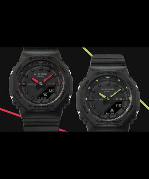 G-SHOCK(ジーショック)の「GMA-P2100シリーズ / GMA-P2100SA-1A2JF(アナログ腕時計・レディース・ブラック×イエロー・FREE)」の2枚目の写真