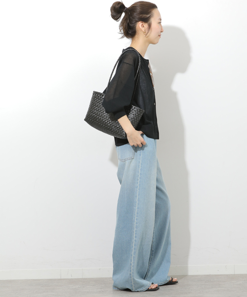 JOURNAL STANDARD relume(ジャーナルスタンダード レリューム)の「《追加》ウォッシャブルクロップドカーディガン(カーディガン/ボレロ・レディース・ブラック/グリーン/グレー・FREE)」の5枚目の写真