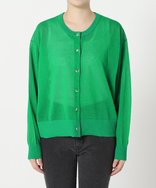 JOURNAL STANDARD relume(ジャーナルスタンダード レリューム)の「《追加》ウォッシャブルクロップドカーディガン(カーディガン/ボレロ・レディース・ブラック/グリーン/グレー・FREE)」の7枚目の写真