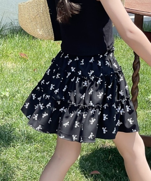 セール】ribbon frill skirt（スカート）｜Tickle（ティックル