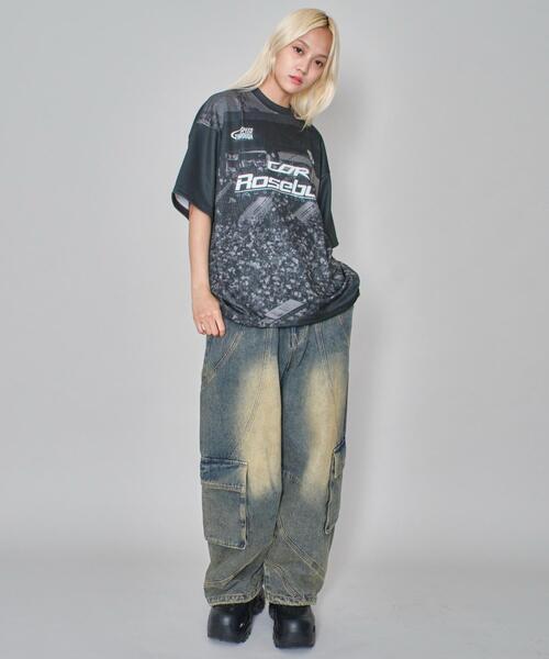 WEGO（ウィゴー）の「WEGO/フォトゲームグラフィックT（Tシャツ/カットソー・メンズ・ブラック/ブルー・MEDIUM/LARGE）」の9枚目の写真