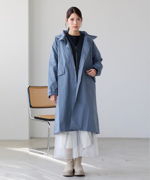 sankyo shokai(サンキョウショウカイ)の「秋冬ロングコート ライナー付き(その他アウター・レディース・ブラック/チャコールグレー/ブルー・7号/9号/11号/13号/15号)」の1枚目の写真