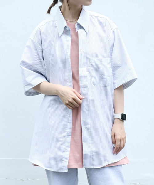 ROOPTOKYO(ループトウキョウ)の「Edwards/エドワーズ Relax Fit レギュラーカラーシャツ オックスフォードシャツ ボタンダウンシャツ メンズ 夏物 夏服(シャツ/ブラウス・メンズ・ブルー系その他/バーガンディー/ライトグレー/グレー系その他/ホワイト・L/XL/M)」の4枚目の写真
