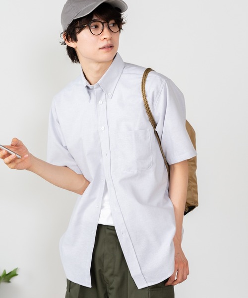 ROOPTOKYO(ループトウキョウ)の「Edwards/エドワーズ Relax Fit レギュラーカラーシャツ オックスフォードシャツ ボタンダウンシャツ メンズ 夏物 夏服(シャツ/ブラウス・メンズ・ブルー系その他/バーガンディー/ライトグレー/グレー系その他/ホワイト・L/XL/M)」の3枚目の写真