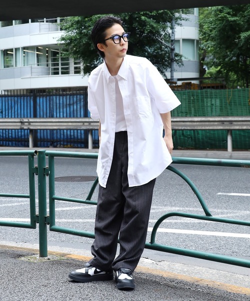 ROOPTOKYO(ループトウキョウ)の「Edwards/エドワーズ Relax Fit レギュラーカラーシャツ オックスフォードシャツ ボタンダウンシャツ メンズ 夏物 夏服(シャツ/ブラウス・メンズ・ブルー系その他/バーガンディー/ライトグレー/グレー系その他/ホワイト・L/XL/M)」の9枚目の写真