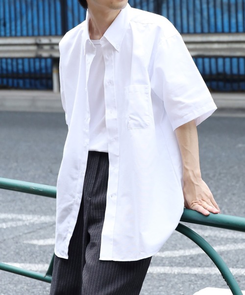 ROOPTOKYO(ループトウキョウ)の「Edwards/エドワーズ Relax Fit レギュラーカラーシャツ オックスフォードシャツ ボタンダウンシャツ メンズ 夏物 夏服(シャツ/ブラウス・メンズ・ブルー系その他/バーガンディー/ライトグレー/グレー系その他/ホワイト・L/XL/M)」の7枚目の写真