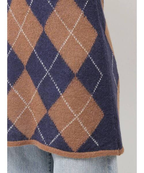 Ungrid（アングリッド）の「アーガイルニットキャミソール（ニット/セーター・レディース・ブラウン/レッド/オフホワイト・FREE）」の21枚目の写真