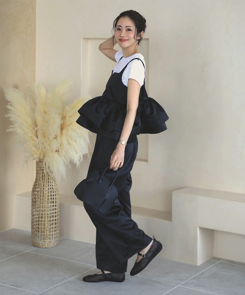 MERAKI（メラキ）の「サテンパンツ（その他パンツ・レディース・ブラック/ホワイト/ピンク/ネイビー・S/M）」の3枚目の写真