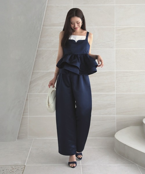 MERAKI（メラキ）の「サテンパンツ（その他パンツ・レディース・ブラック/ホワイト/ピンク/ネイビー・S/M）」の6枚目の写真